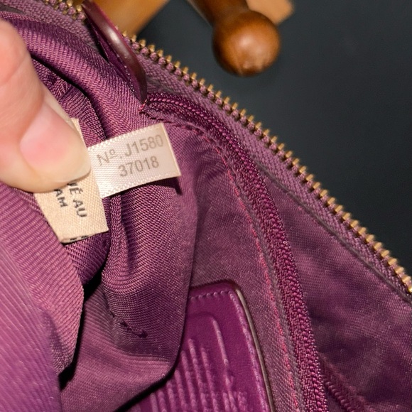 Coach Chelsea, 2way Smooth Purple Calf Leather Bag (2015) - 37018 - Picture 15 of 16
